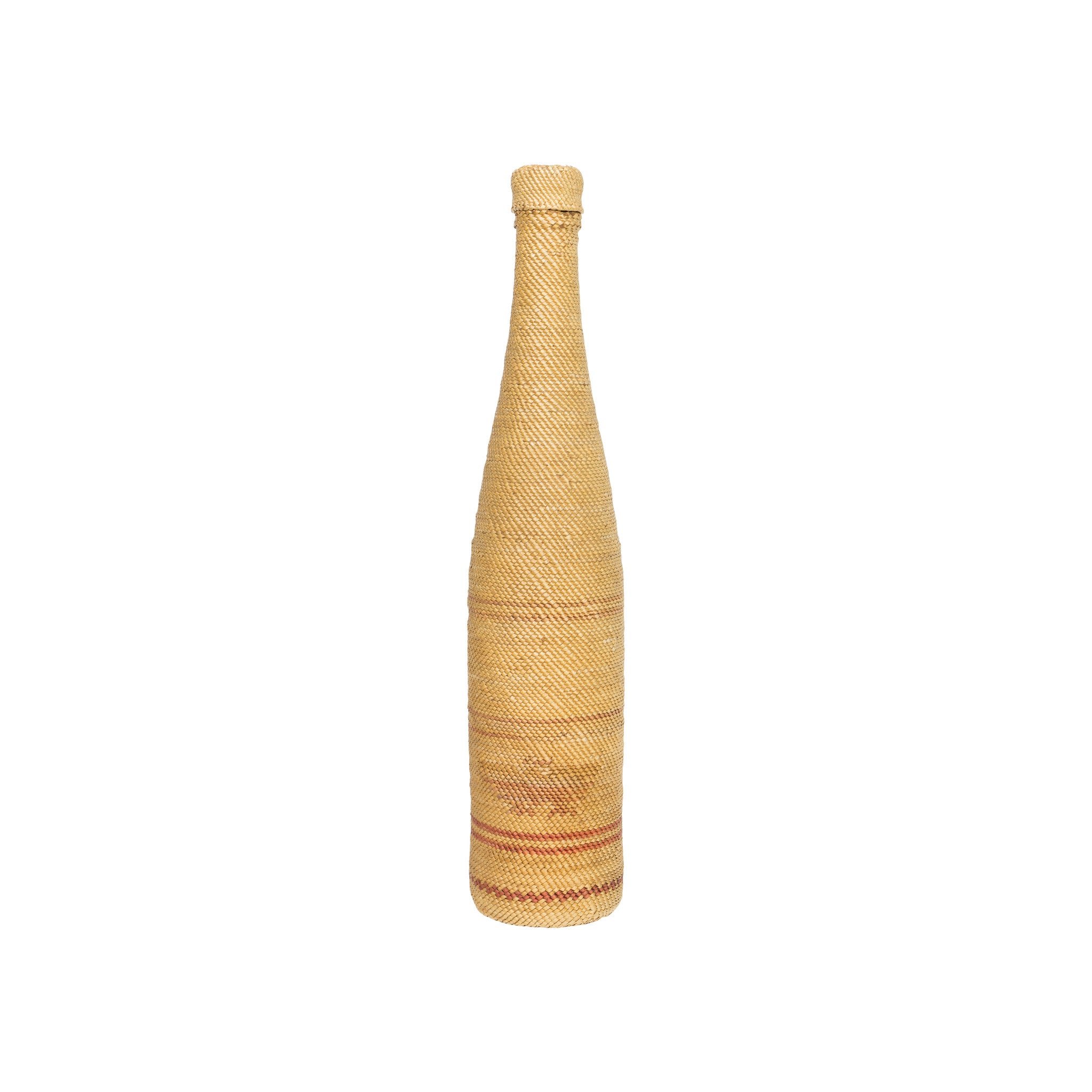 Makah Bottle Basket, Native, Basketry, Bottle Basket
