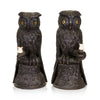 Owl Candle Holder Pair, Furnishings, Black Forest, Candlestick
