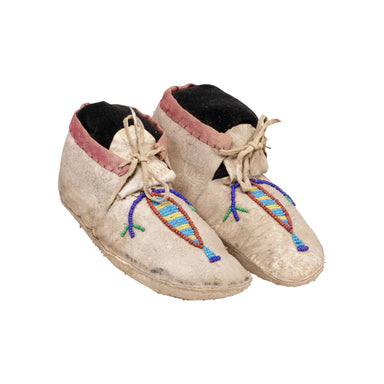 Crow Child's Moccasins, Native, Garment, Moccasins