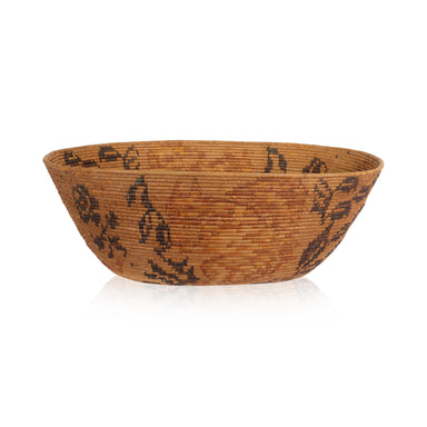 Pictorial Mission Basket, Native, Basketry, Vertical
