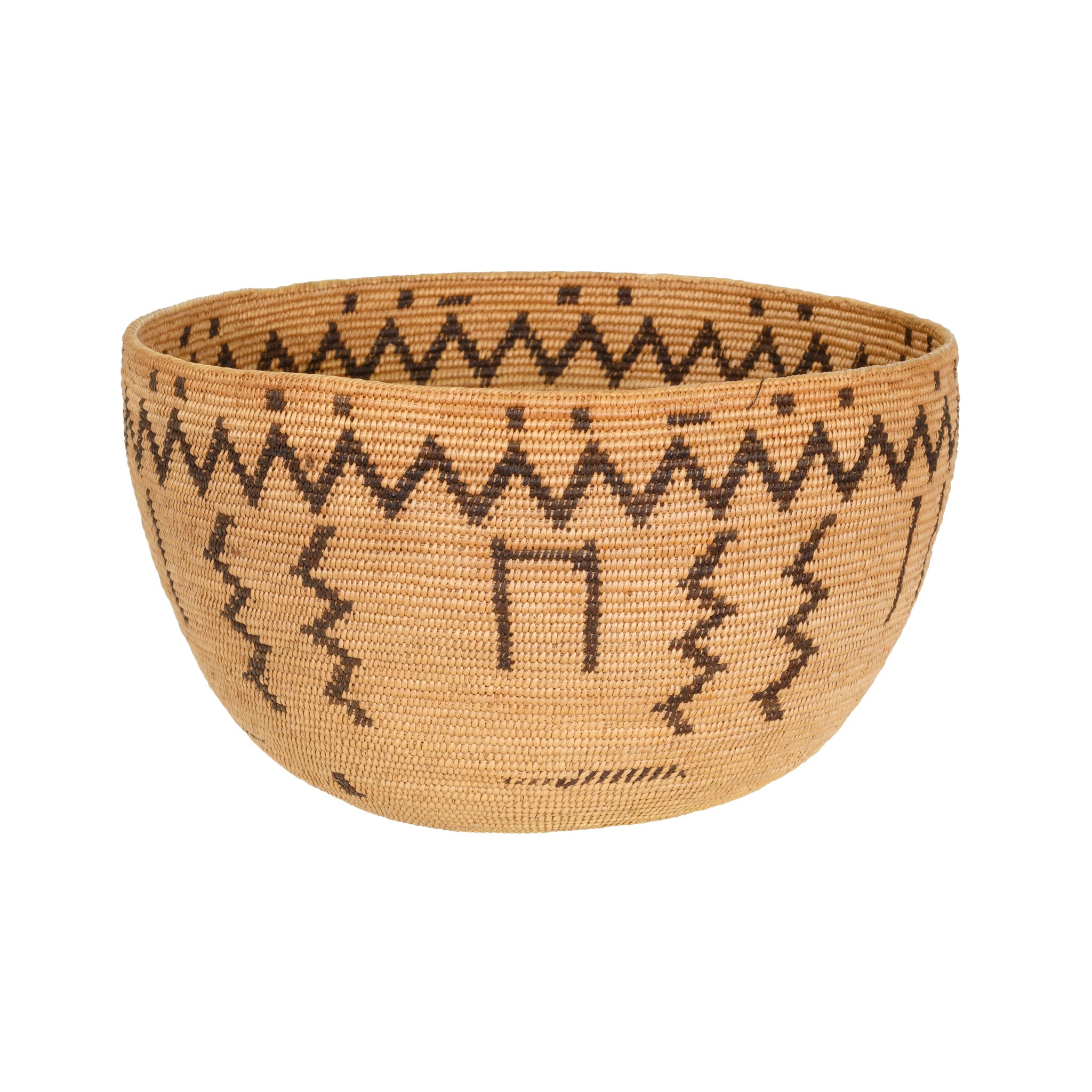 Miwok Woven Basketry Bowl