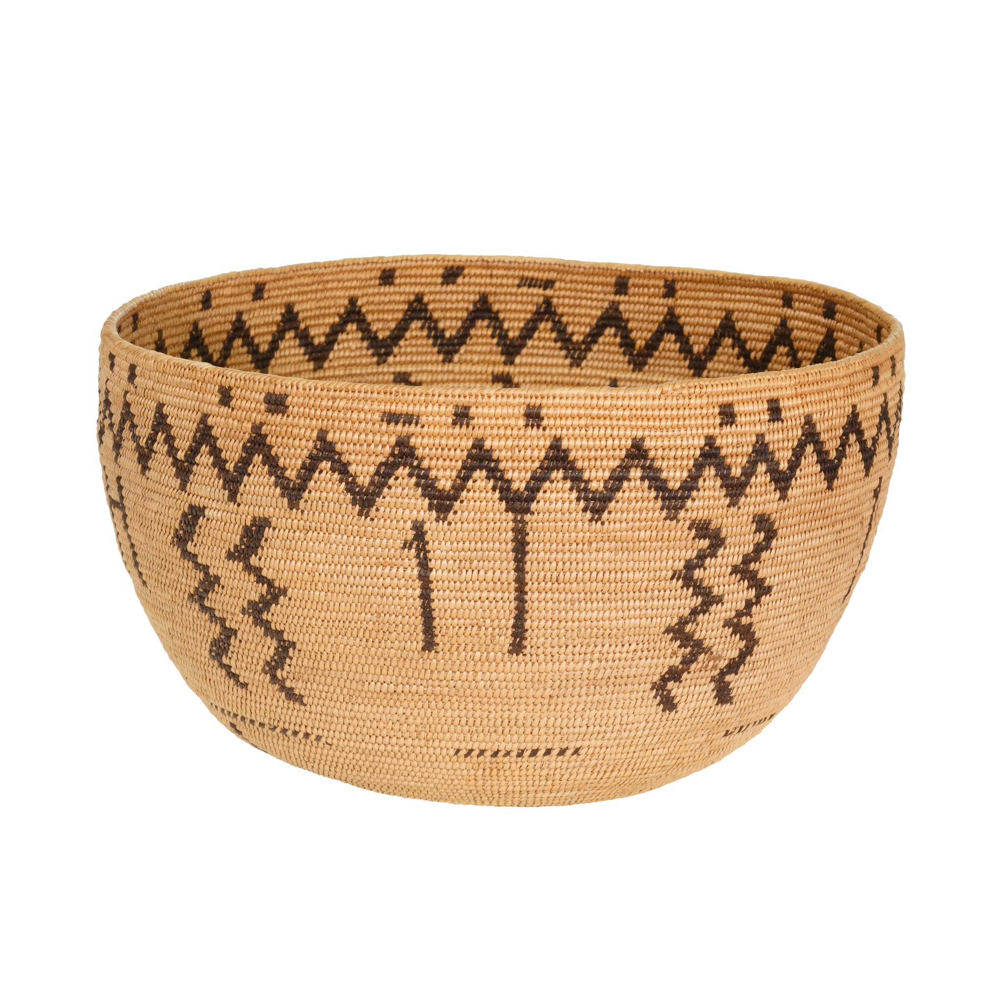 Miwok Woven Basketry Bowl