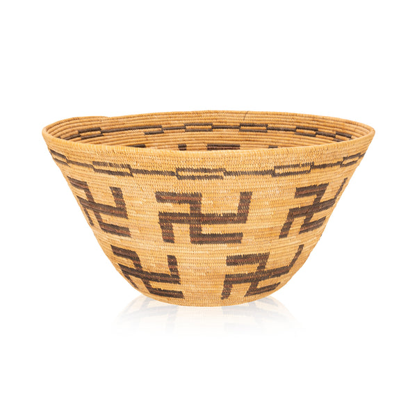 Yokut Basket, Native, Basketry, Vertical