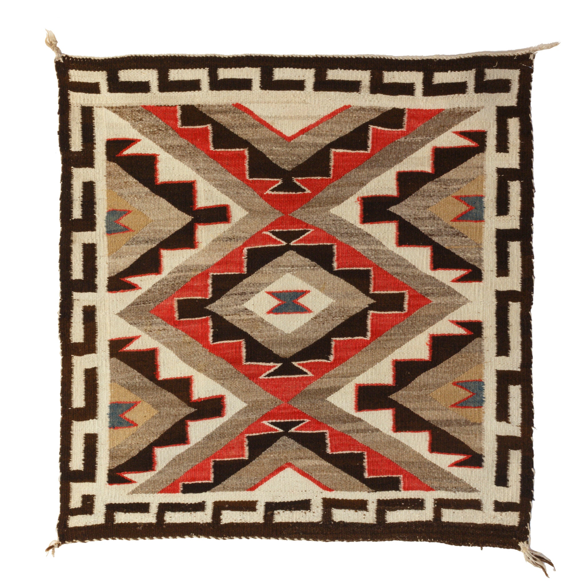 Navajo Red Mesa Single Saddle, Native, Weaving, Single Saddle Blanket
