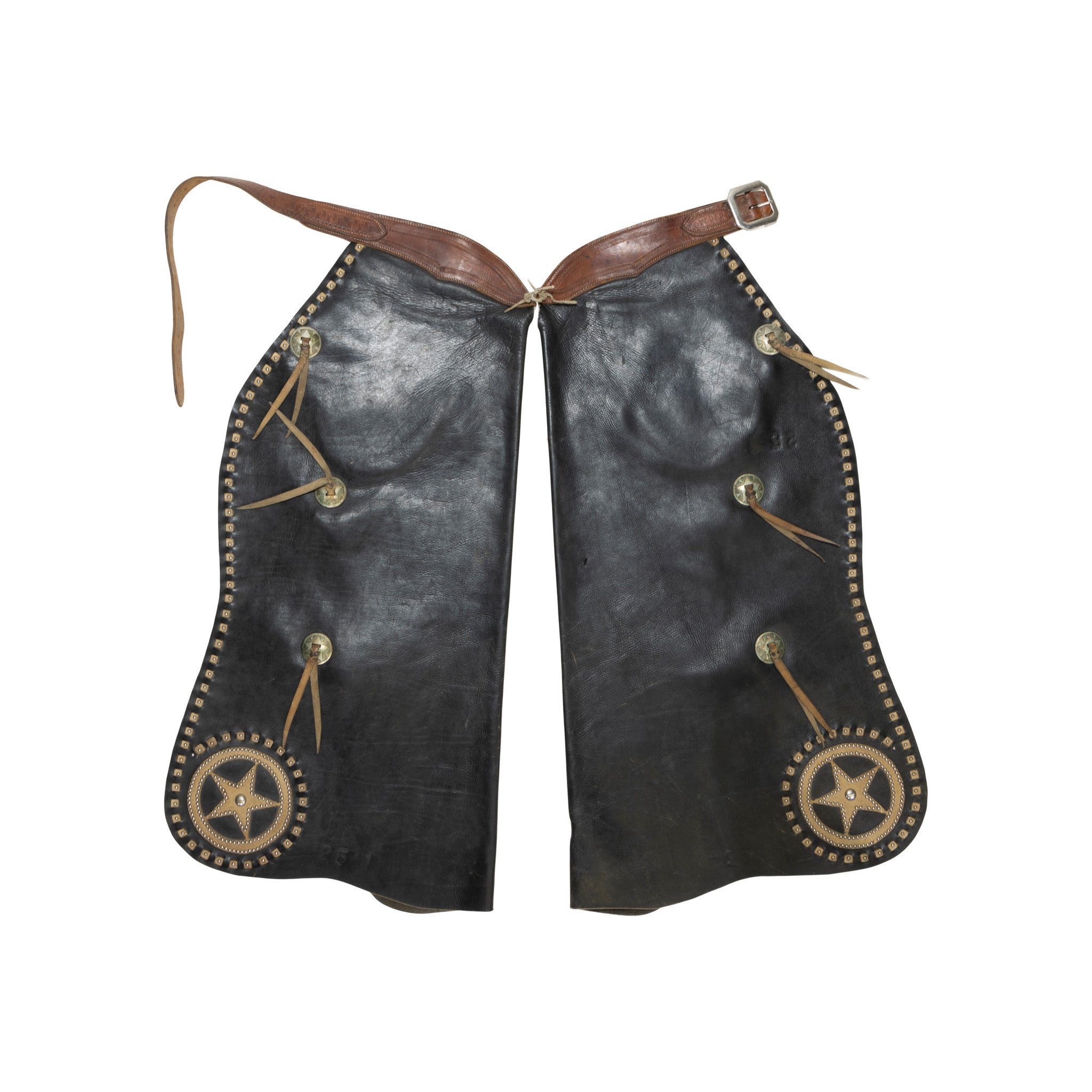 Studded Black Chaps, Western, Garment, Chaps