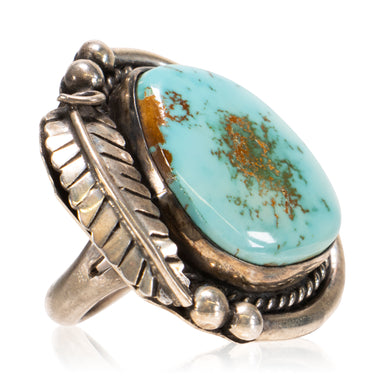 Turquoise and Sterling Ring, Jewelry, Ring, Native