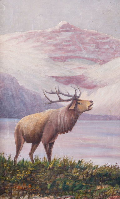 Folky Elk, Fine Art, Painting, Wildlife