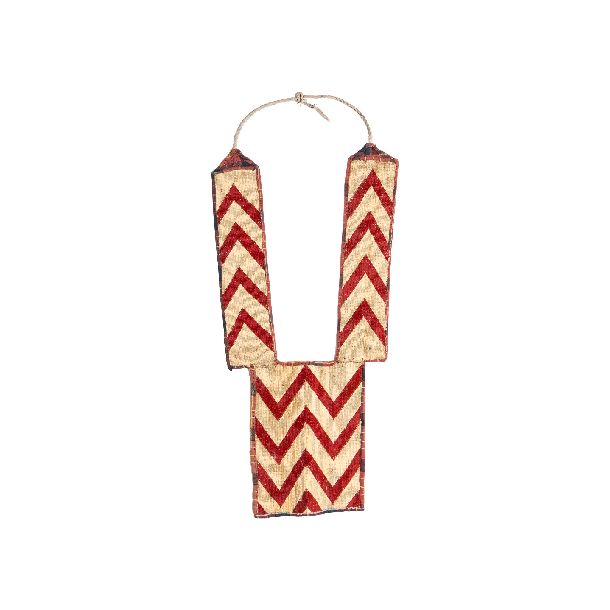 Nez Perce Corn Husk Bandolier, Native, Basketry, Corn Husk
