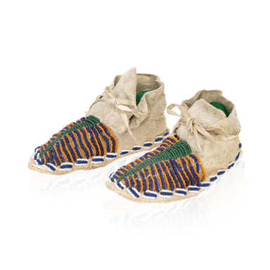 Sioux Child's Moccasins, Native, Garment, Moccasins