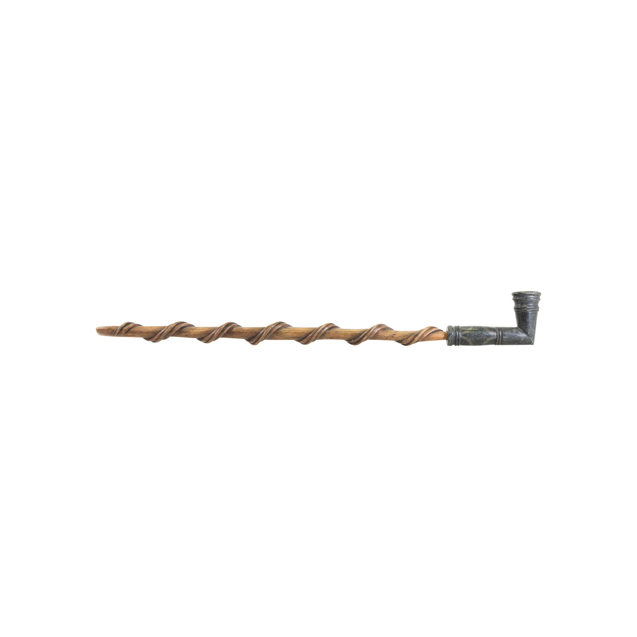 Ojibwe Carved Pipe and Stem