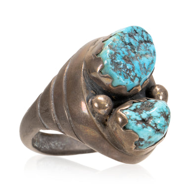 Turquoise and Sterling Ring, Jewelry, Ring, Native
