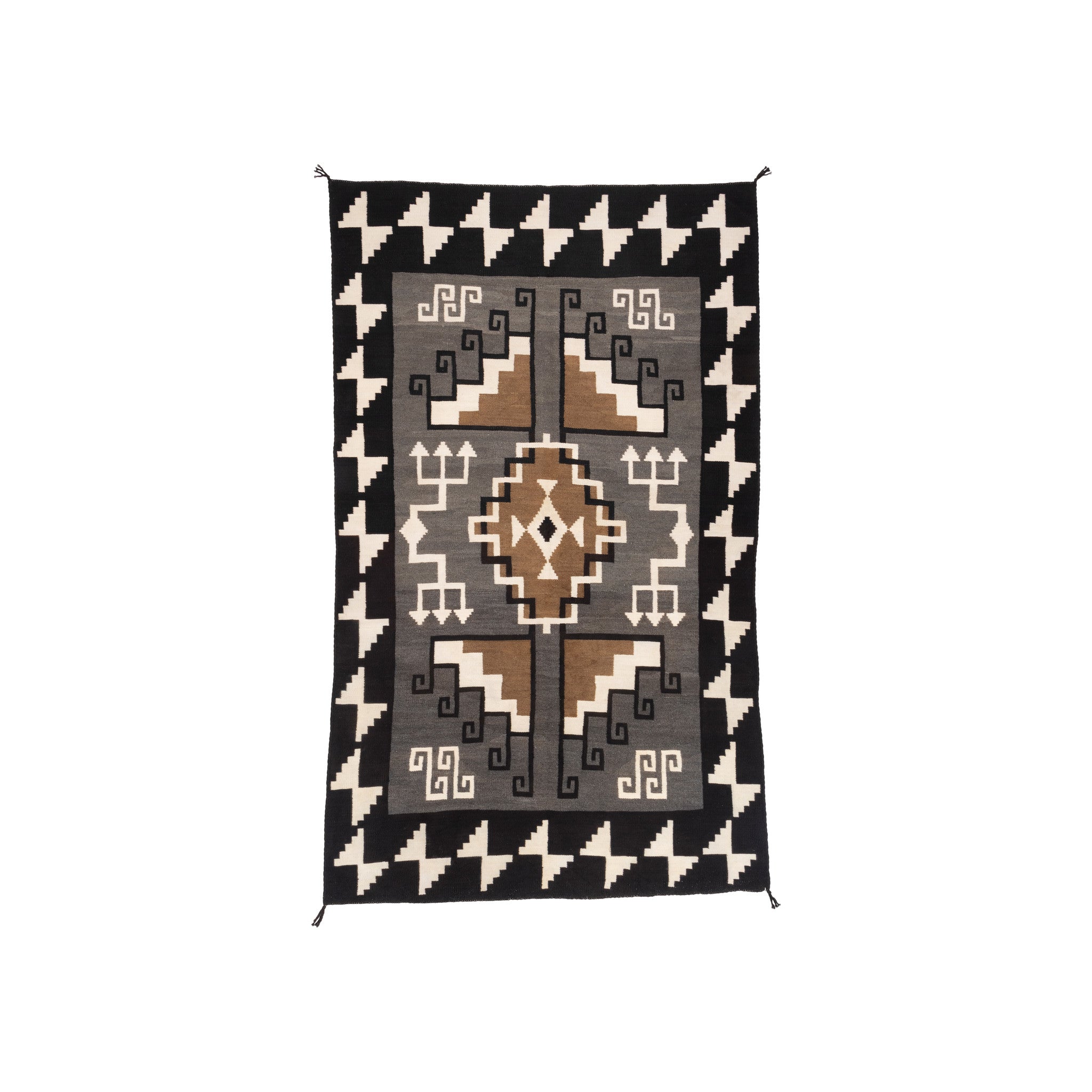 Navajo Two Grey Hills, Native, Weaving, Floor Rug