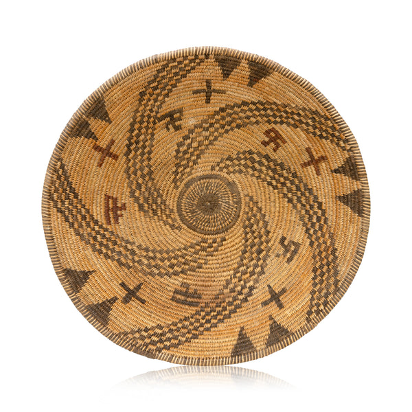 Apache Basketry Tray, Native, Basketry, Plate