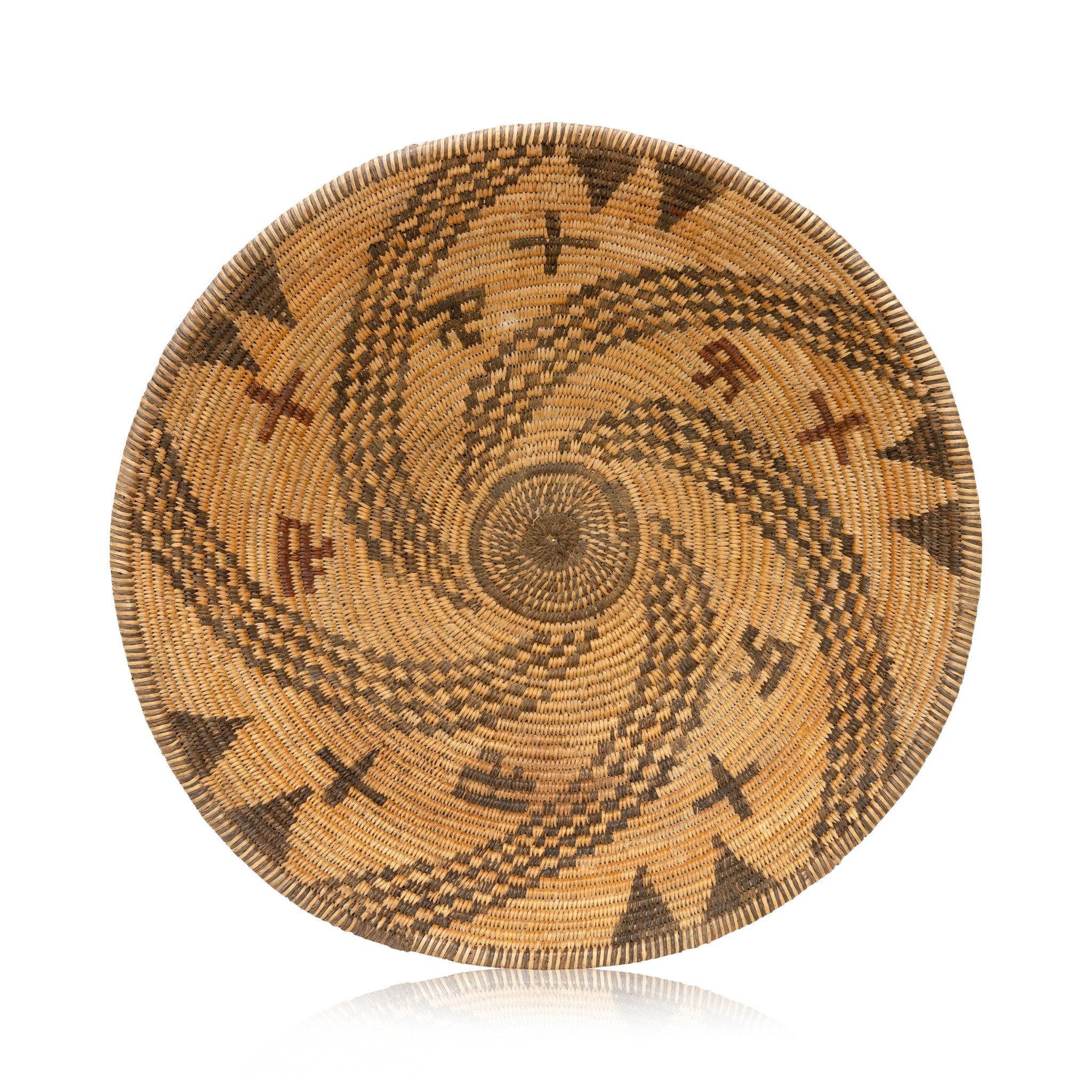 Apache Basketry Tray, Native, Basketry, Plate