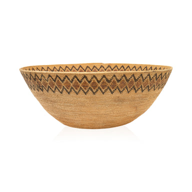 Yokut Basketry Bowl, Native, Basketry, Vertical