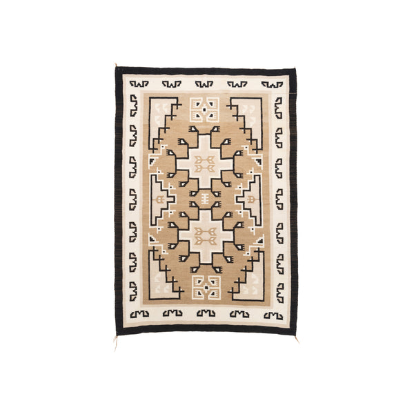 Navajo Two Grey Hills, Native, Weaving, Floor Rug