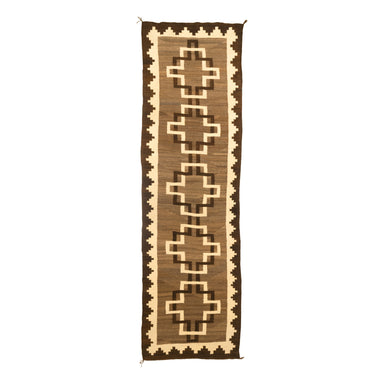 Navajo Crystal Runner, Native, Weaving, Floor Rug