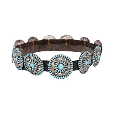 Navajo Needlepoint Concho Belt, Jewelry, Belt, Native