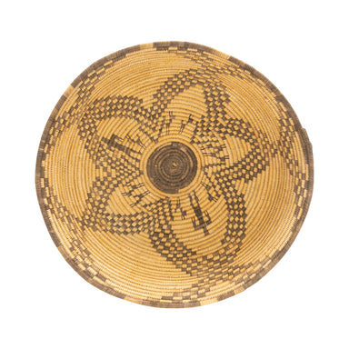 Apache Bowl with Man and Dog Design, Native, Basketry, Plate
