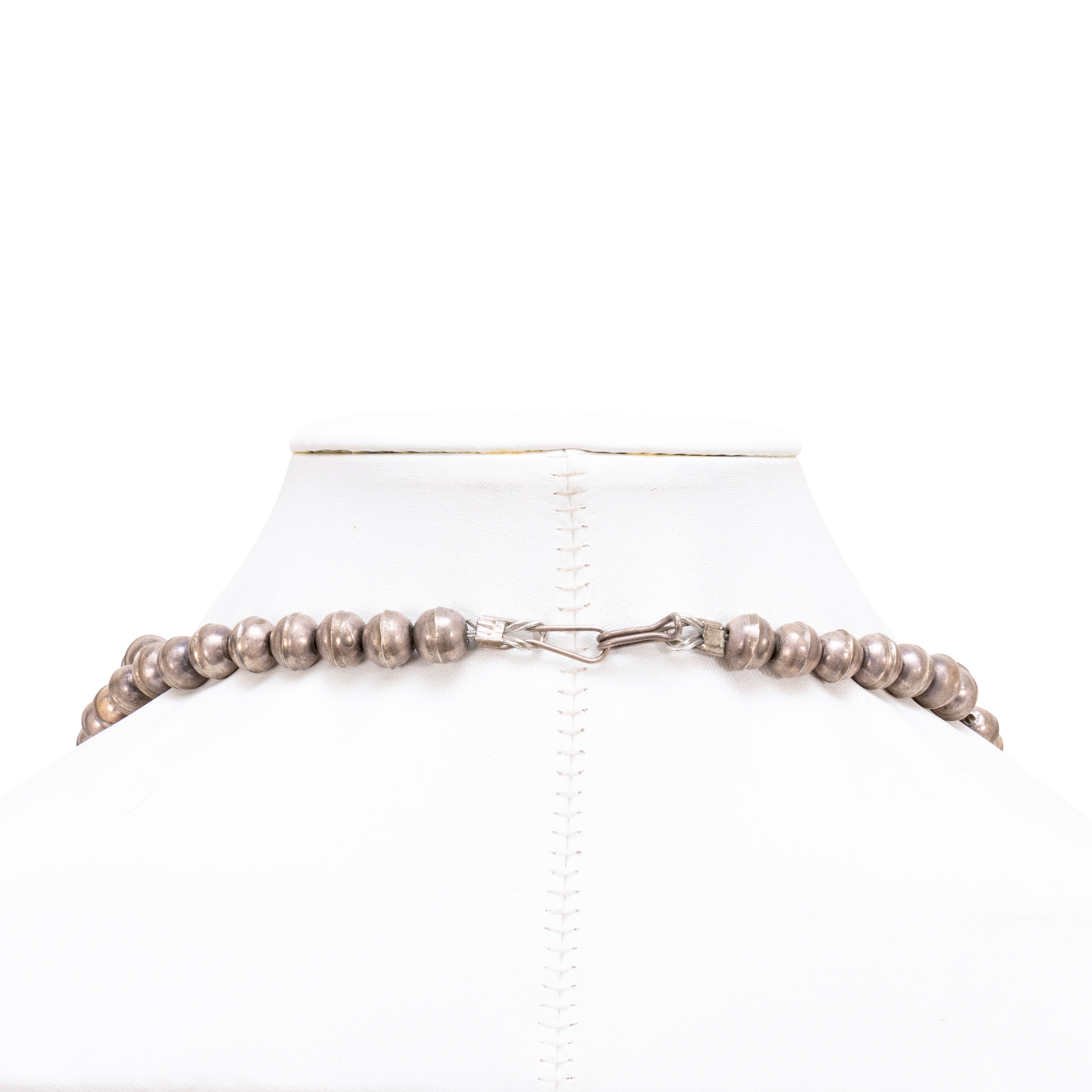 Navajo Silver Dollar Coin Squash Blossom