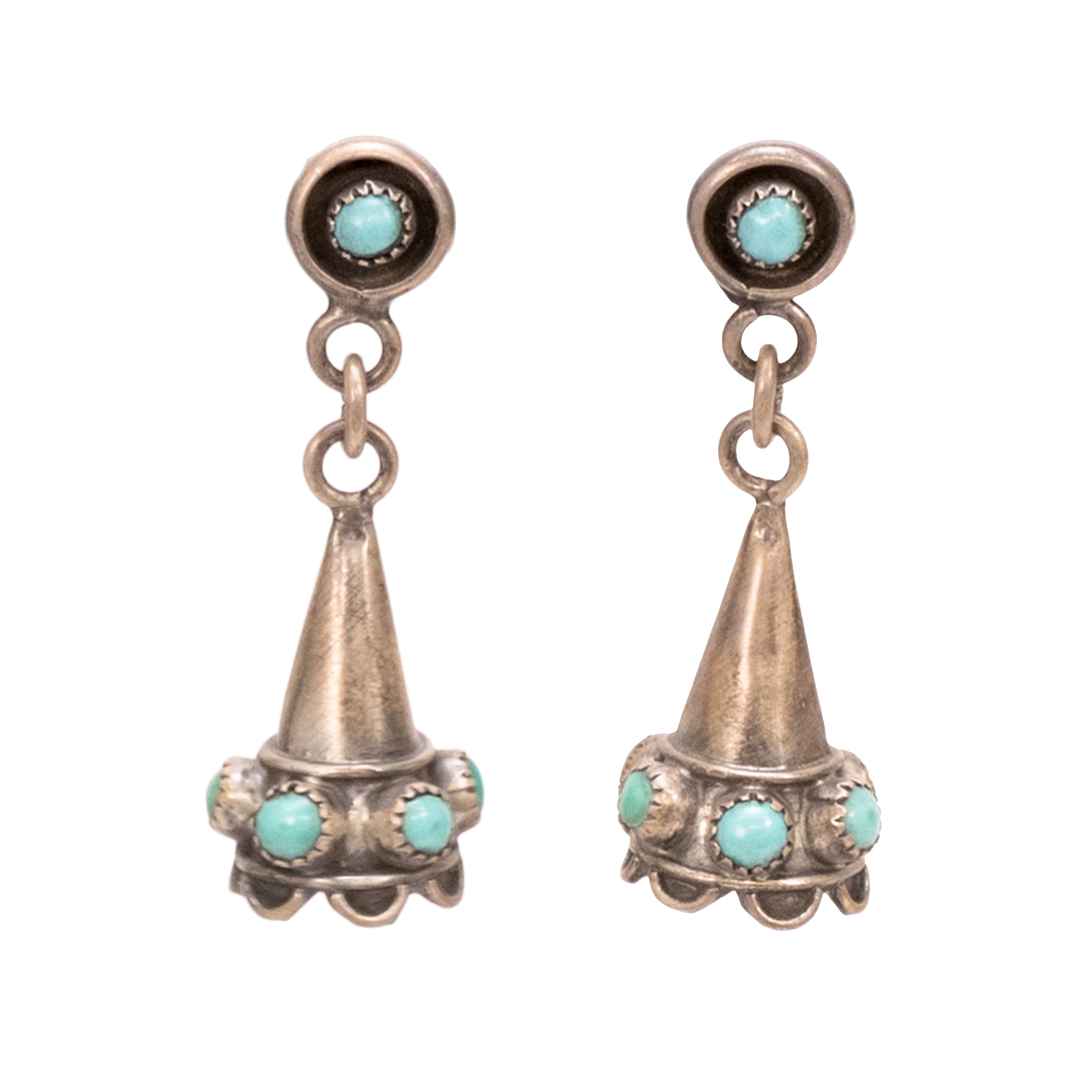 Navajo Silver Dollar Coin Squash Blossom