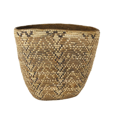 Klickitat Basket with Belt Hangers, Native, Basketry, Vertical