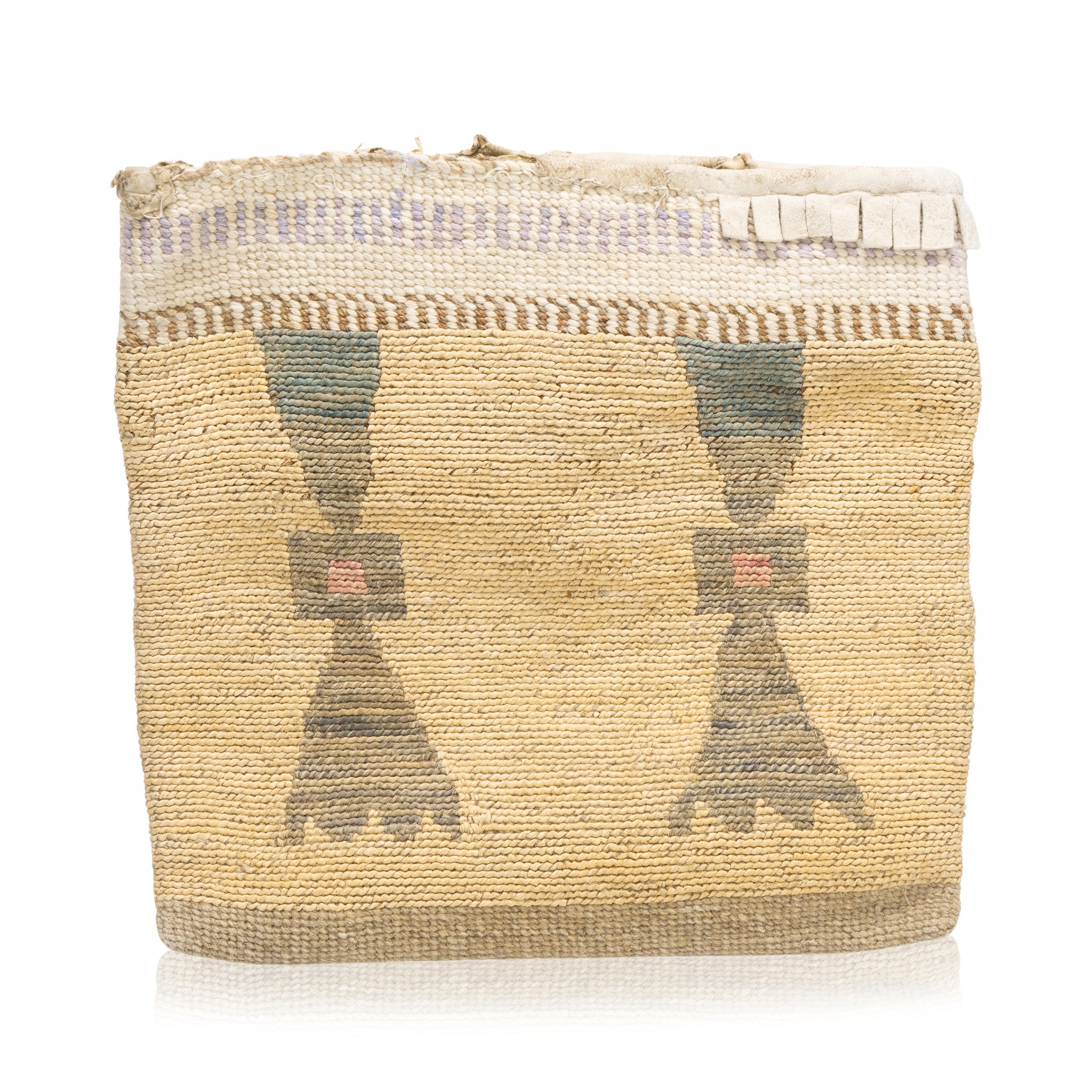 Nez Perce Corn Husk, Native, Basketry, Corn Husk