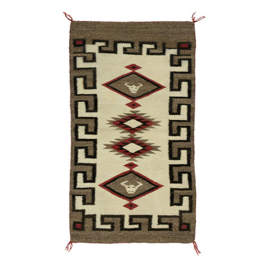 Navajo Crystal Pictorial Double Saddle, Native, Weaving, Double Saddle Blanket