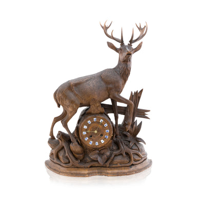 Black Forest Mantle Clock, Furnishings, Black Forest, Candlestick