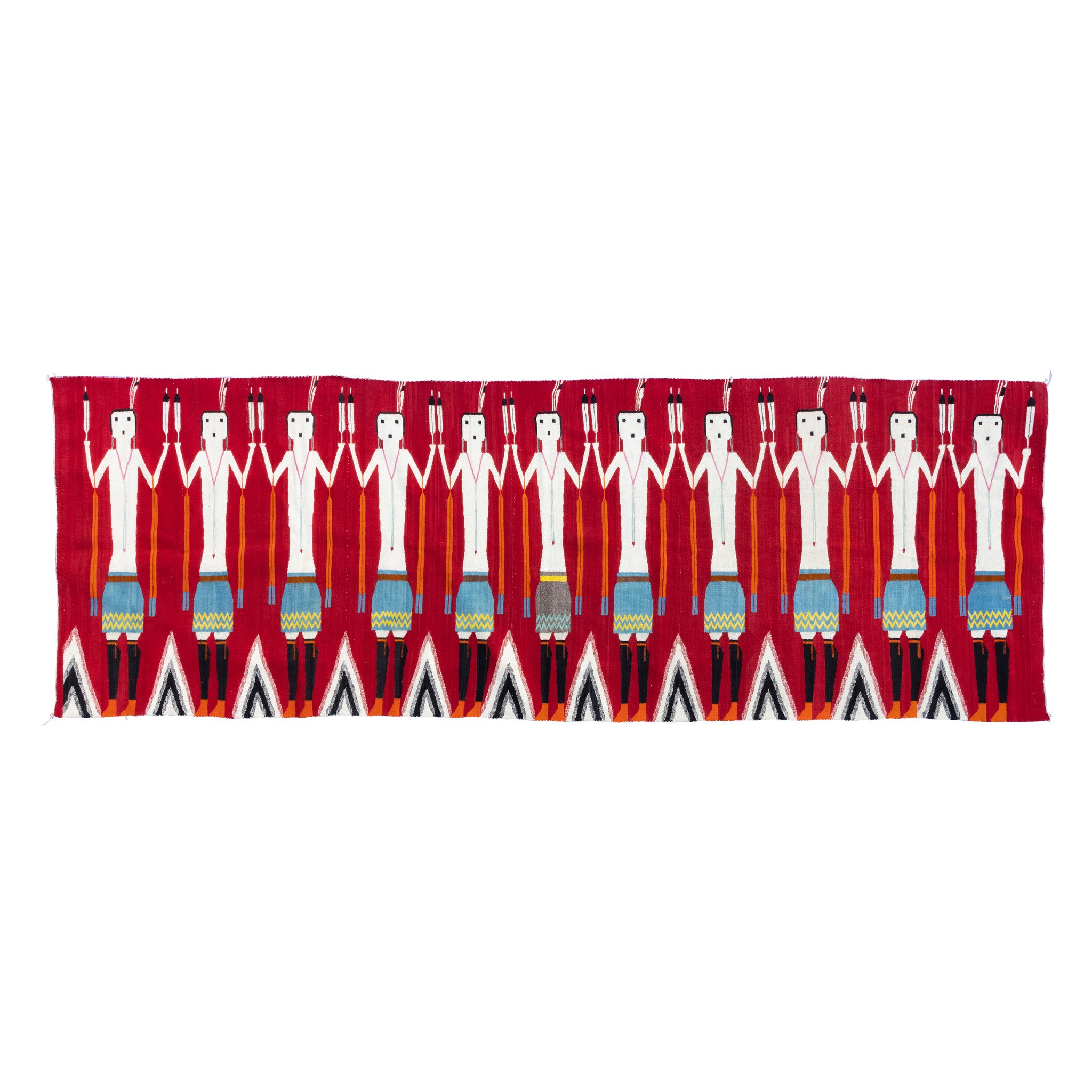 Navajo Yei Pictorial, Native, Weaving, Wall Hanging
