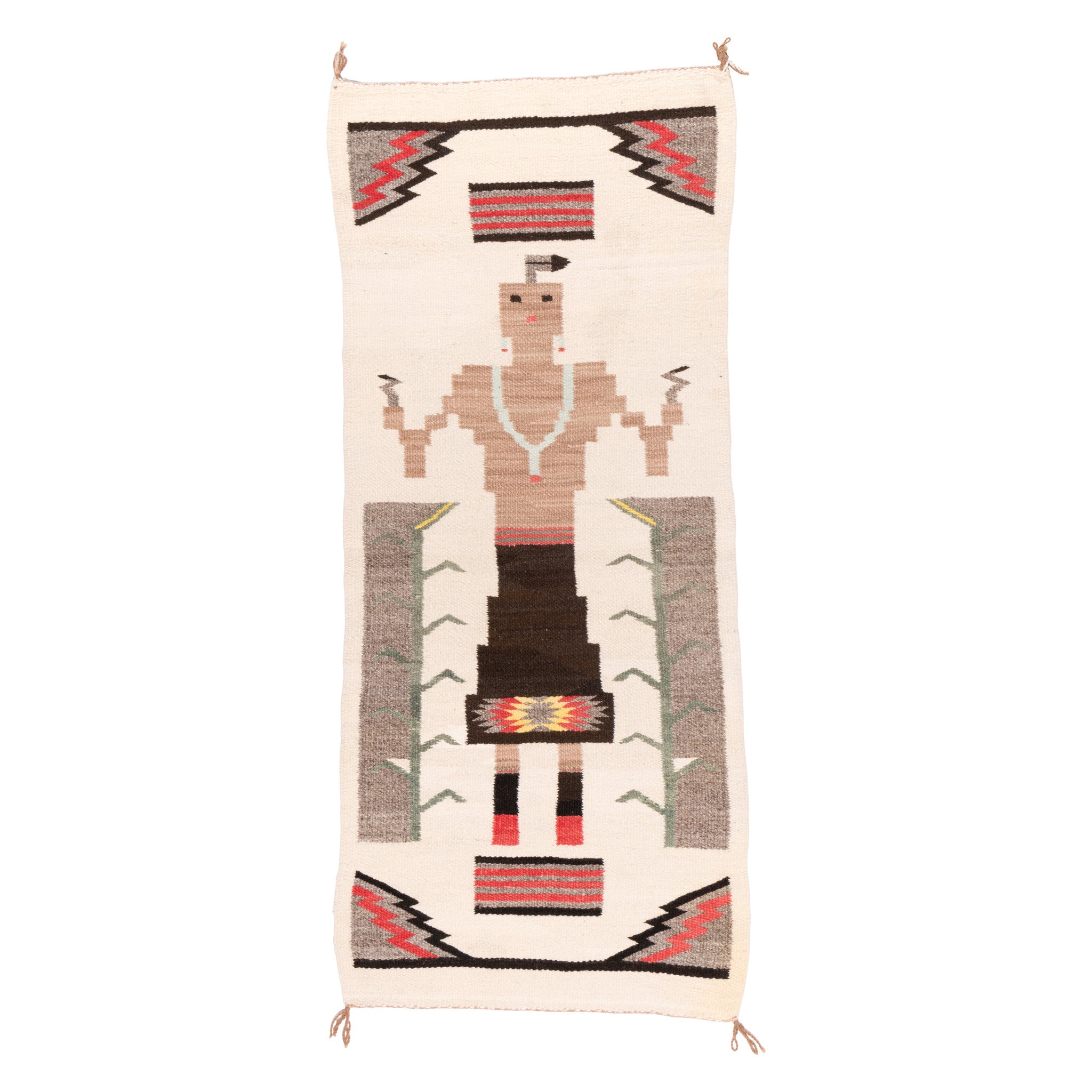 Navajo Yei Pictorial, Native, Weaving, Wall Hanging