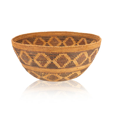 Yokut Basket, Native, Basketry, Vertical