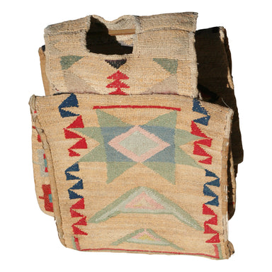 Plateau Corn Husk Saddle Bags, Native, Basketry, Corn Husk