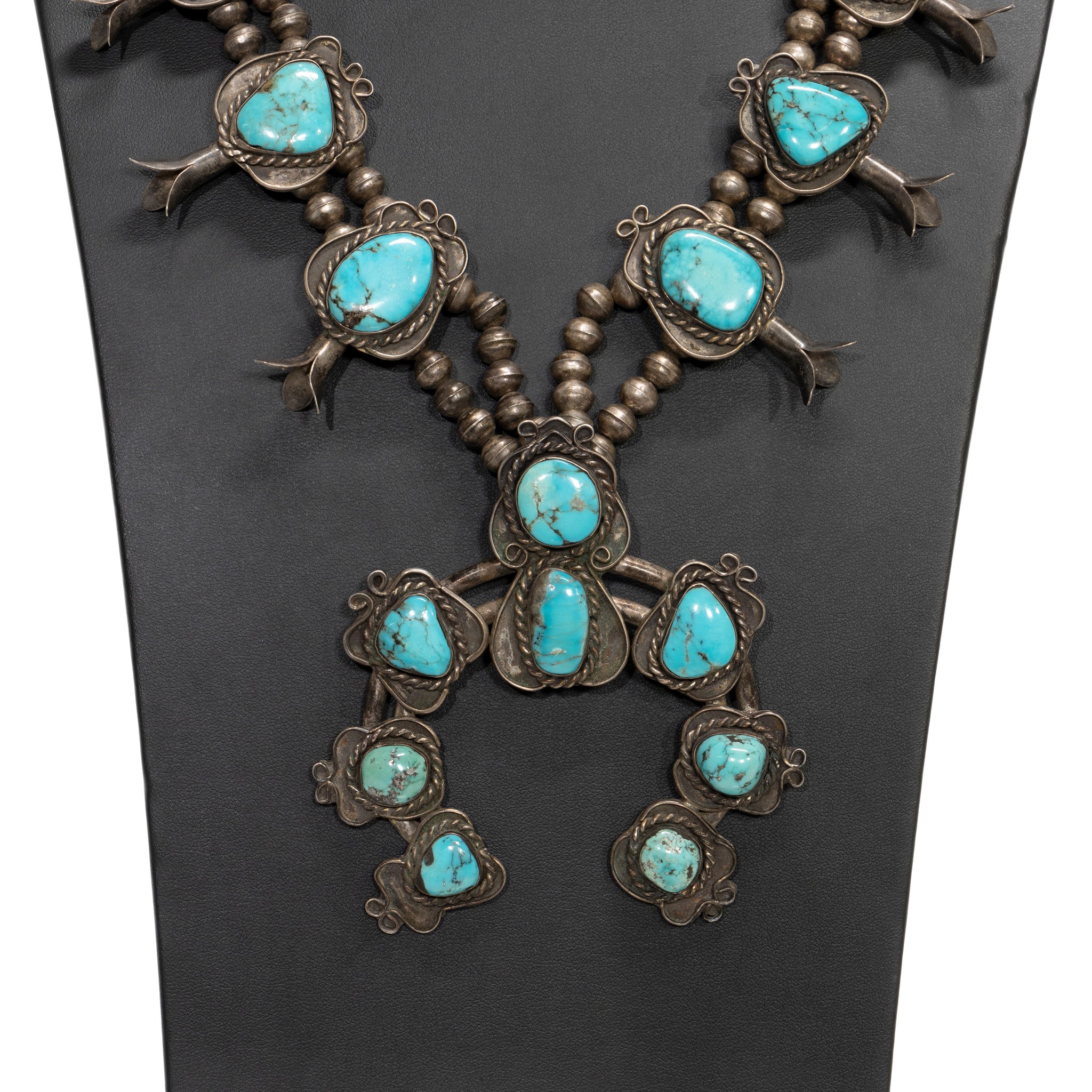 Navajo Turquoise Squash Blossom