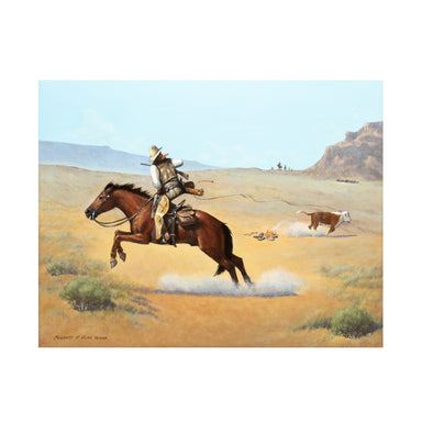 "Caught in the Act" by Forrest F. Glyn Wood, Fine Art, Painting, Western