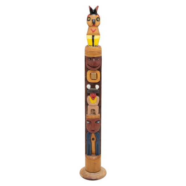 Coast Salish Folk Art Totem, Native, Inspired Art, Totem