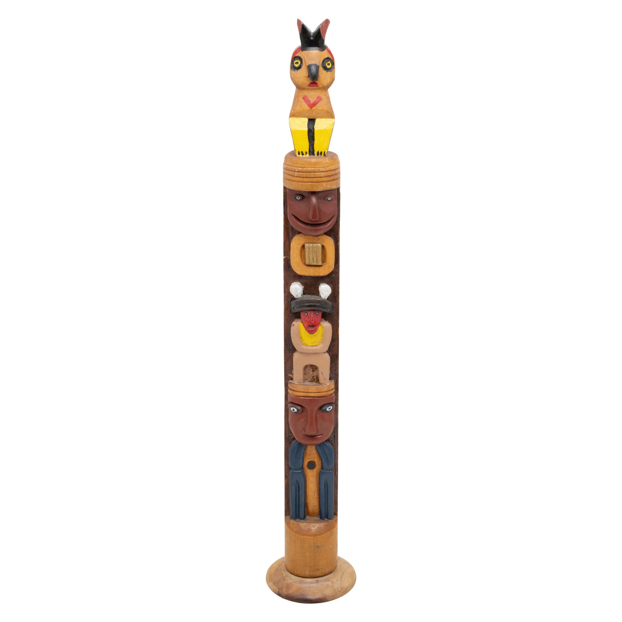 Coast Salish Folk Art Totem, Native, Inspired Art, Totem
