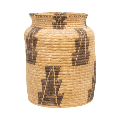 Pima Basketry Jar, Native, Basketry, Vertical