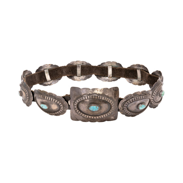 Navajo Turquoise Concho Belt, Jewelry, Belt, Native