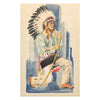 Indian with Bow by J. Van Dyke, Fine Art, Painting, Native American
