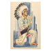 Indian with Bow by J. Van Dyke, Fine Art, Painting, Native American