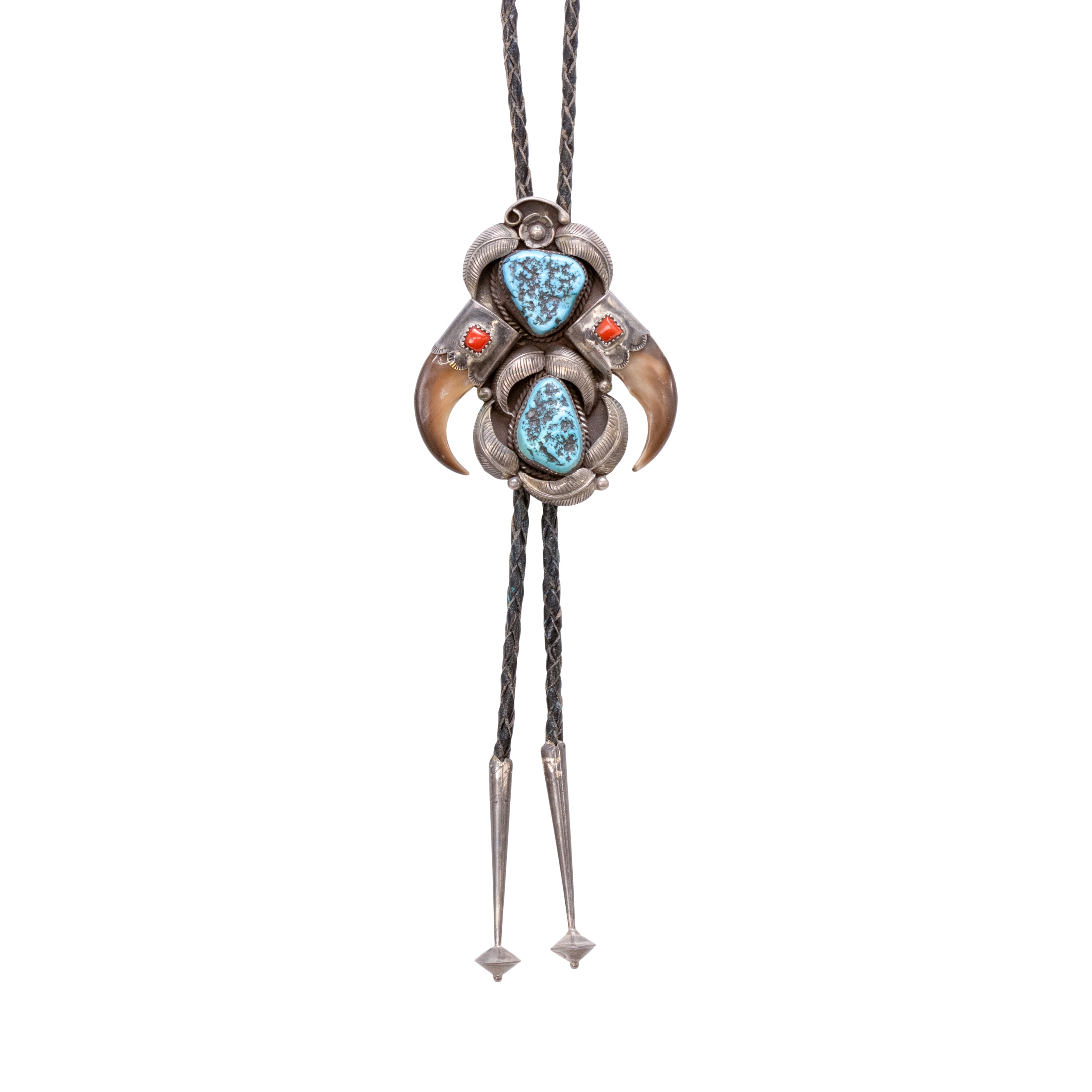 Navajo Bear Claw Bolo, Jewelry, Bolo Necktie, 