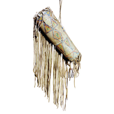 Blackfeet Parfleche Bonnet Case, Native, Parfleche, Bonnet Case