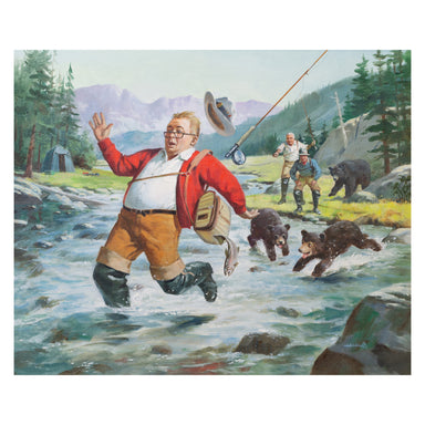 "Hit and Run" by Bob Heuel, Fine Art, Painting, Sporting