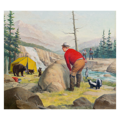 "The Middleman" by Bob Heuel, Fine Art, Painting, Sporting