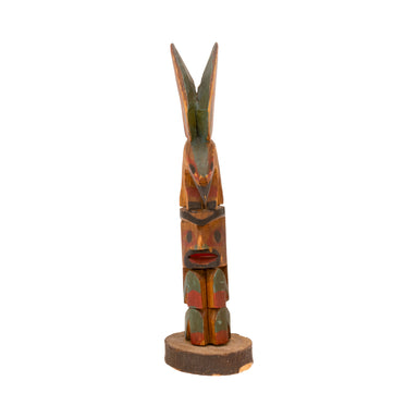 Nuu-chah-nulth Model Totem, Native, Carving, Totem Pole
