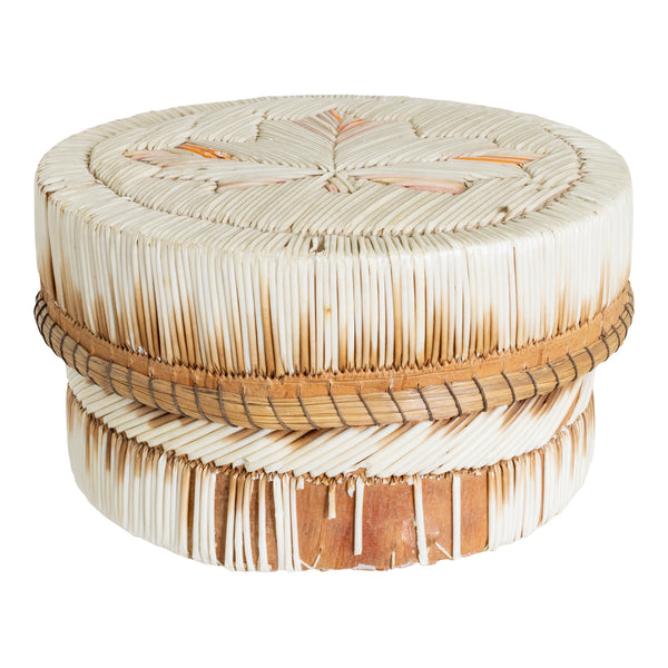 Quilled Birch Bark Box, Native, Birch Bark, Container