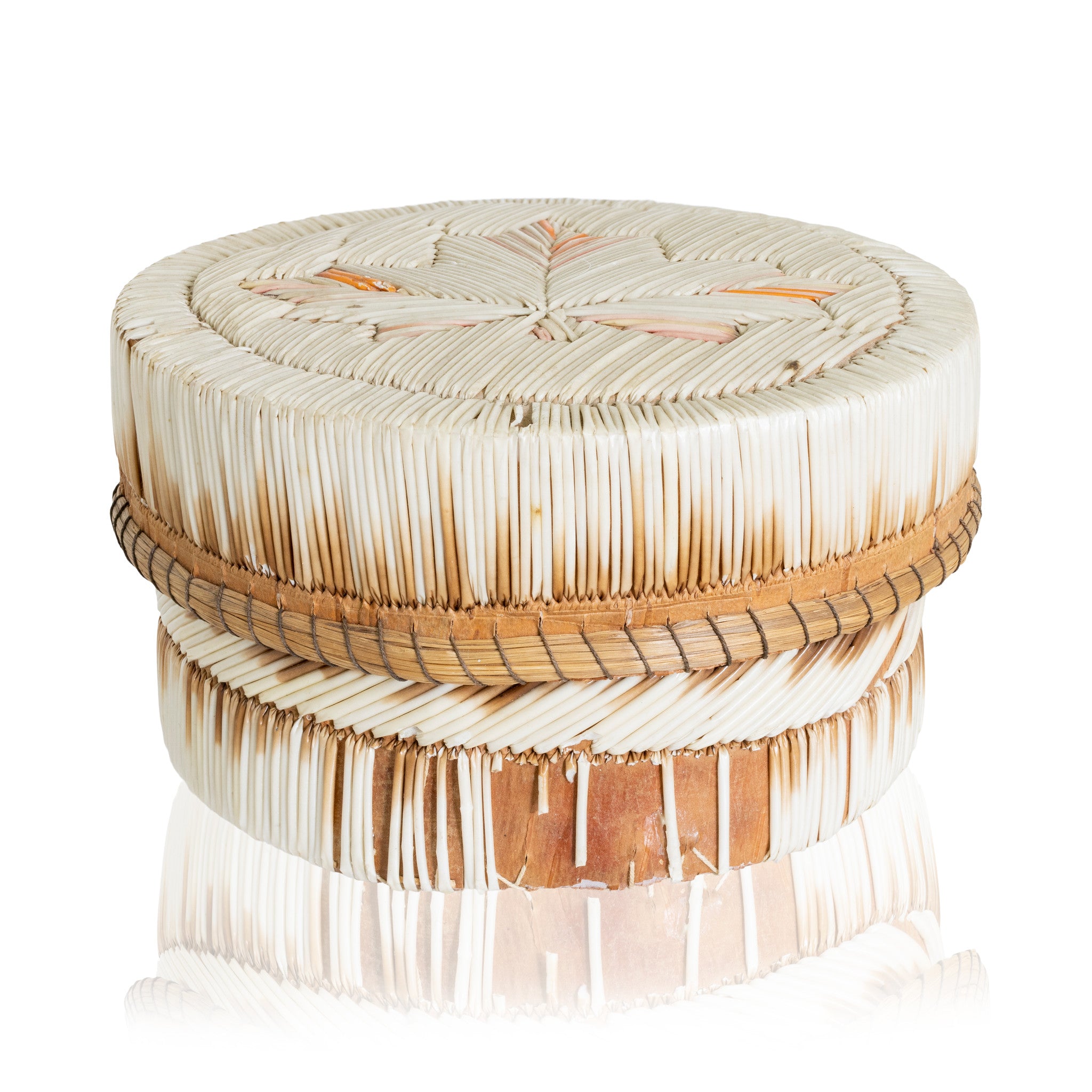 Quilled Birch Bark Box, Native, Birch Bark, Container