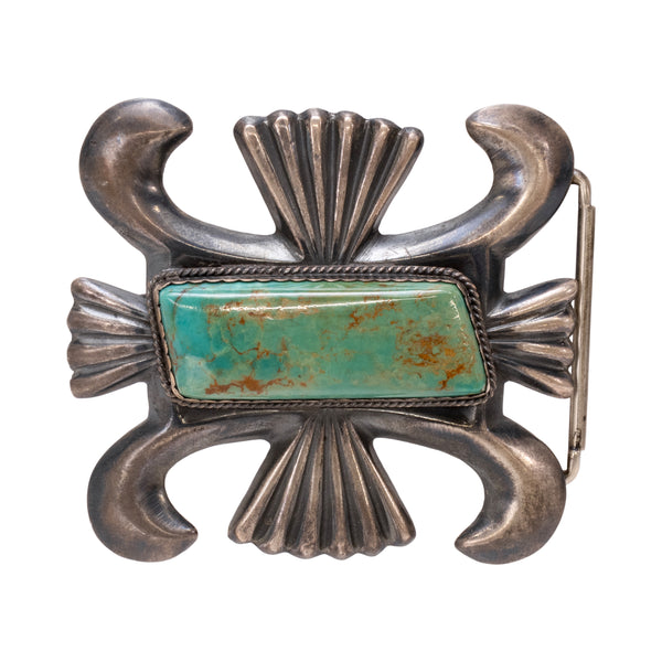 Navajo Turquoise Buckle, Jewelry, Buckle, Native