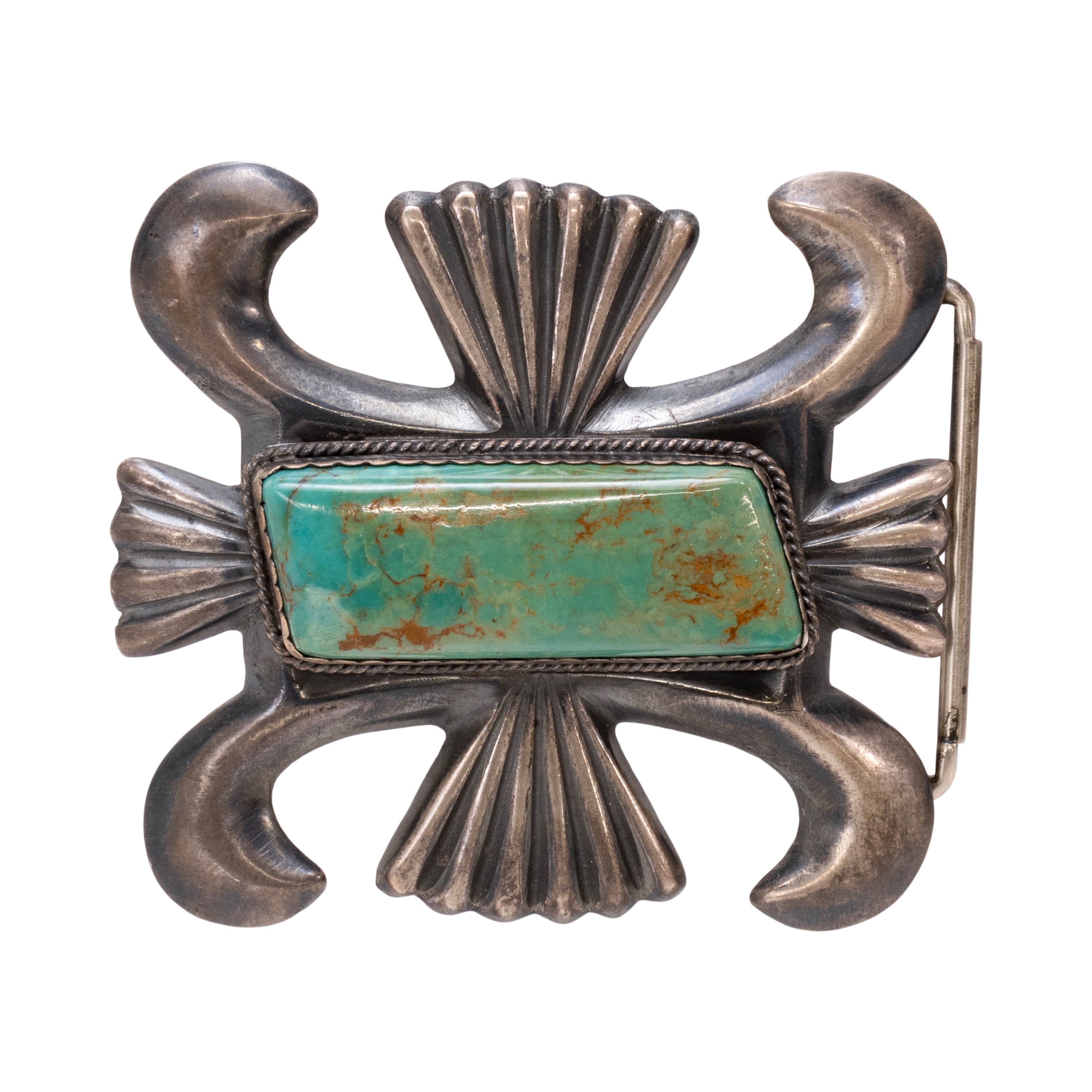 Navajo Turquoise Buckle, Jewelry, Buckle, Native